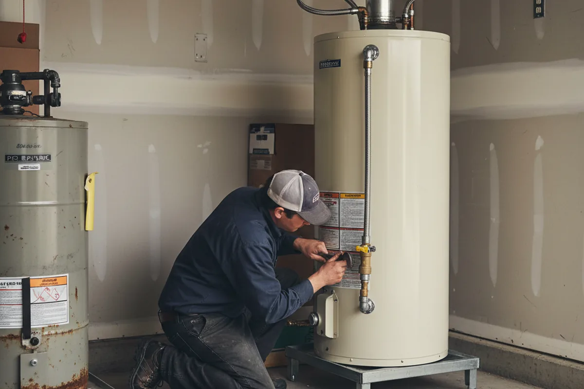 Water heater and shutoff valve replacement in Kittitas
